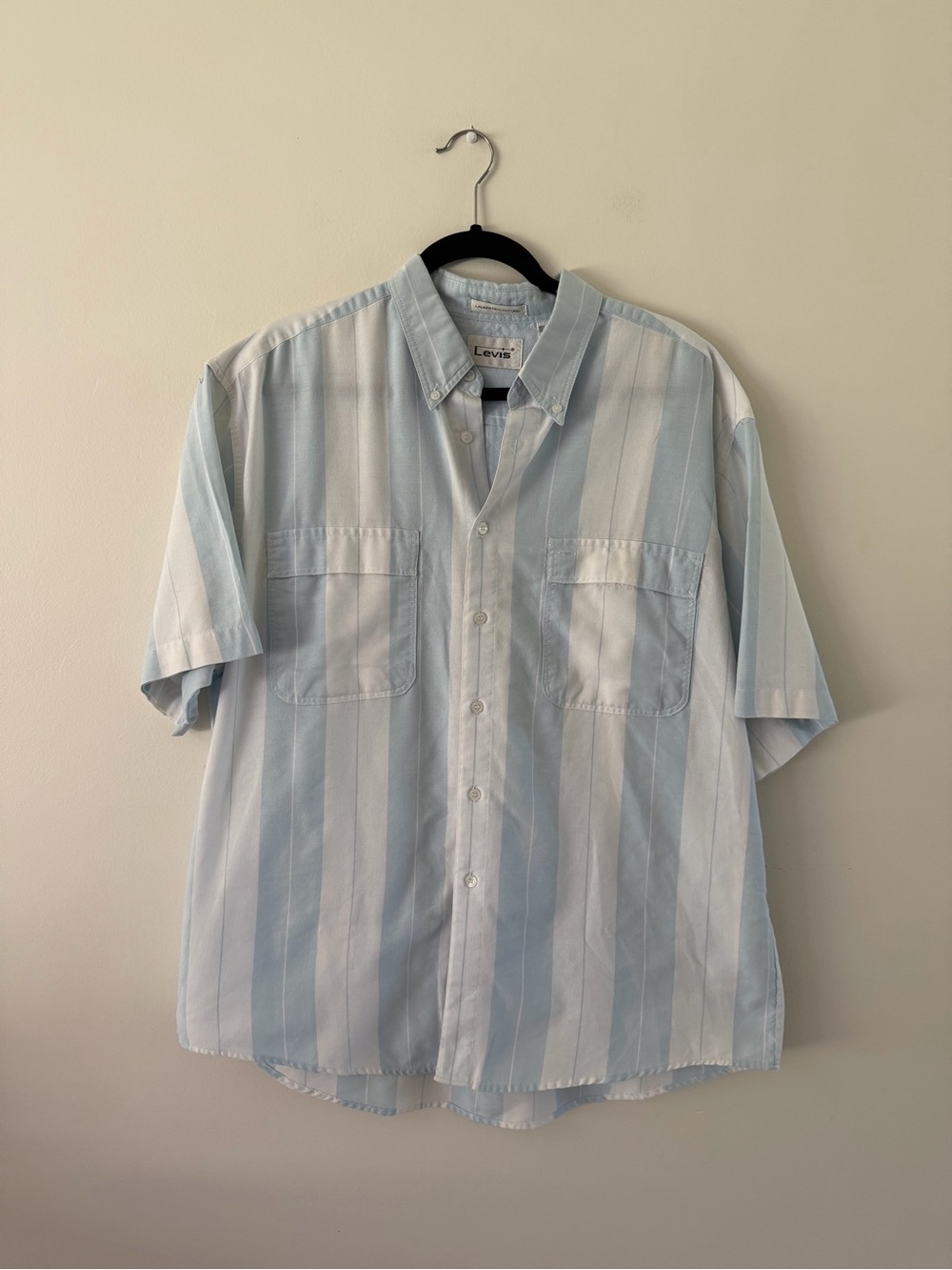 Levi’s Blue/White 90s Vintage Neutral Classic Casual Casual Button Down Men’s XL